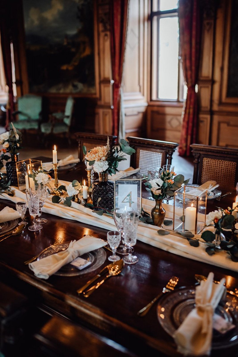 Tischdekoration Hochzeit, Hochzeitsdekoration, Bohohochzeit, Schloss Persenbeug, Schlosshochzeit, boho Glam