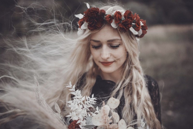 Brautstyling, Boho Braut