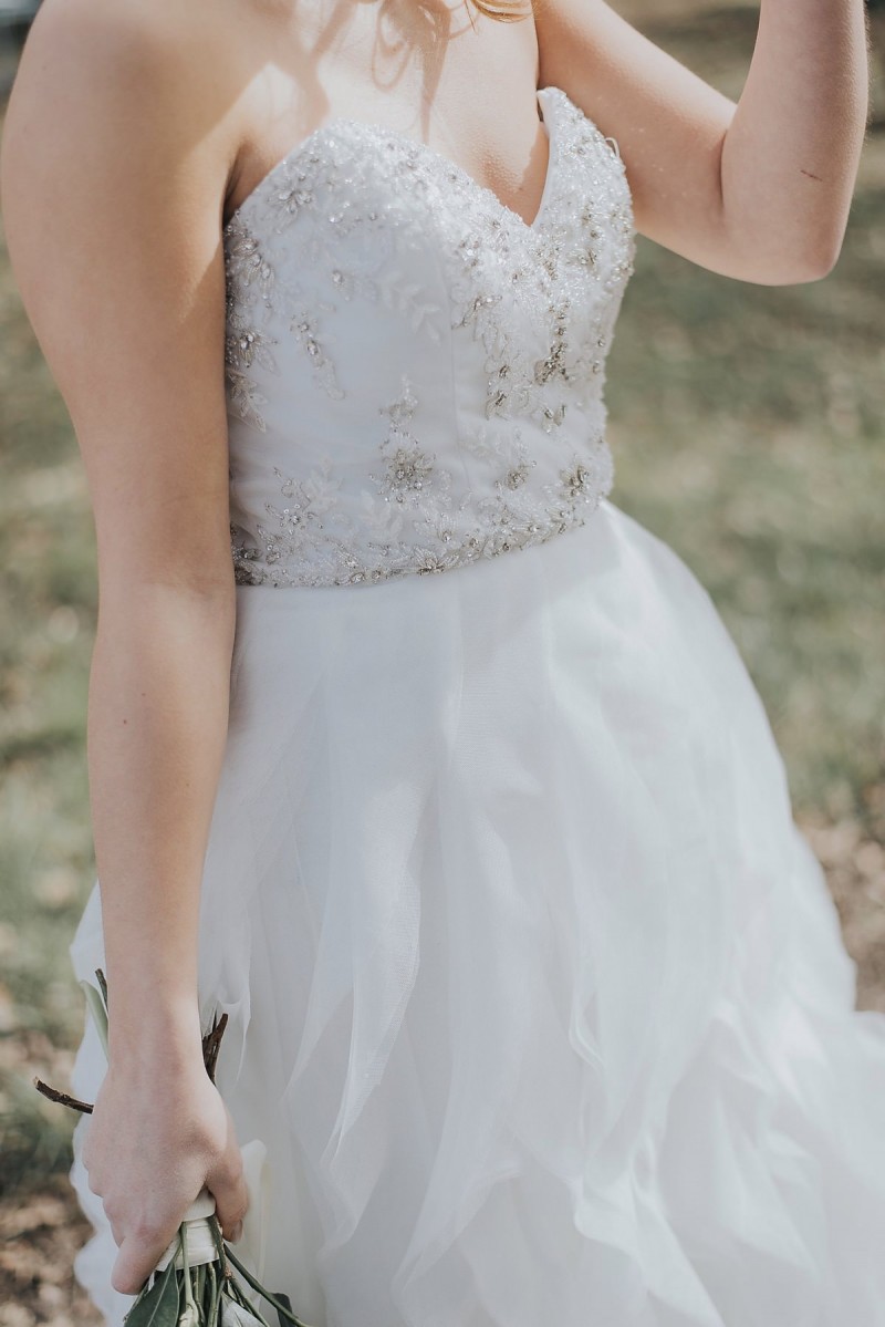 Brautkleid Pailetten