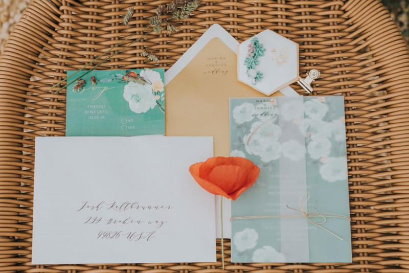 Hochzeitseinladungen mit Mohn in Mintgrün Hochzeitspapeterie Floral Mint, Menükarten Hochzeit, Save the Date Karten Hochzeit, Hochzeitseinladungen, Einladungen zur Hochzeit, Einladungskarten Hochzeit