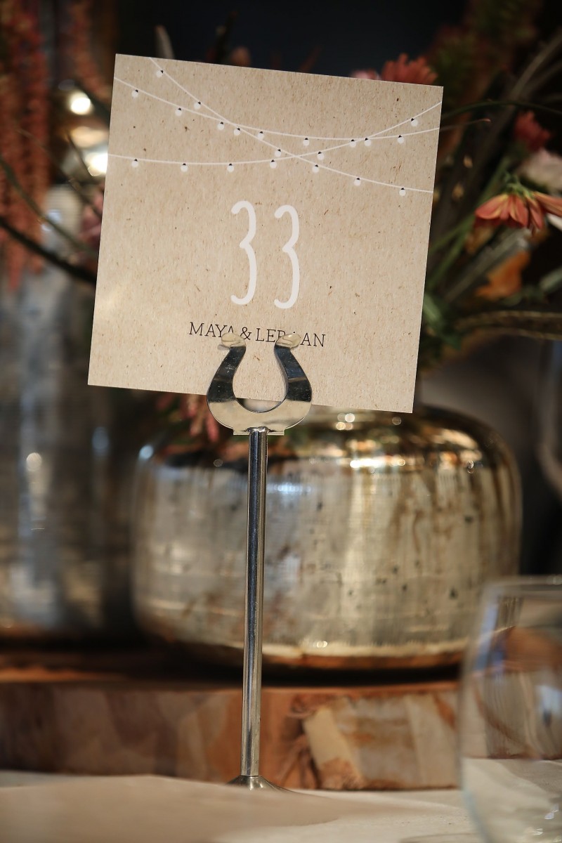 Hochzeitspapeterie Kraftpapier Tischkarten