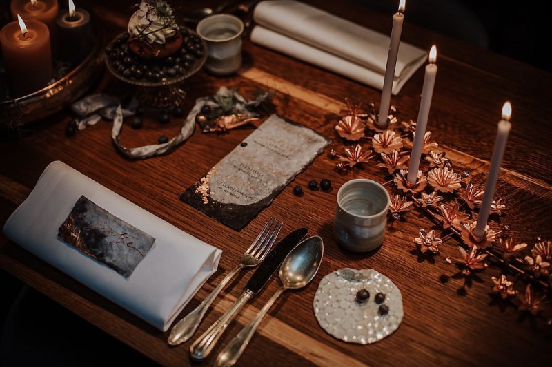 Tischdekoration Hochzeit, Hochzeitsdekoration, Herbsthochzeit, Rustikale Hochzeit