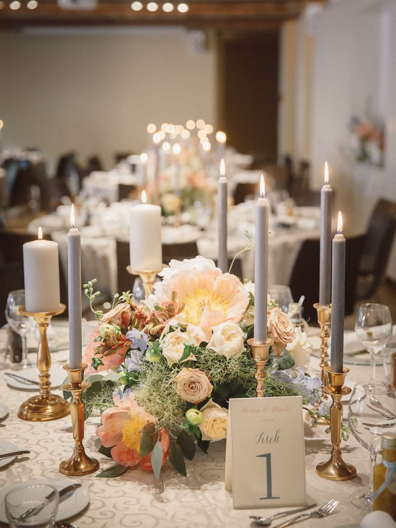 Tischdekoration Hochzeit, Hochzeitsdekoration, Urbane Hochzeit, Romantische Tischdekoration, Blumendeko