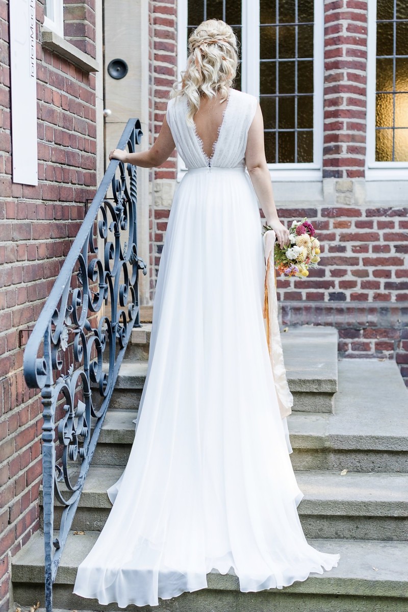 Brautkleid Boho, Sommerhochzeit Brautkleid