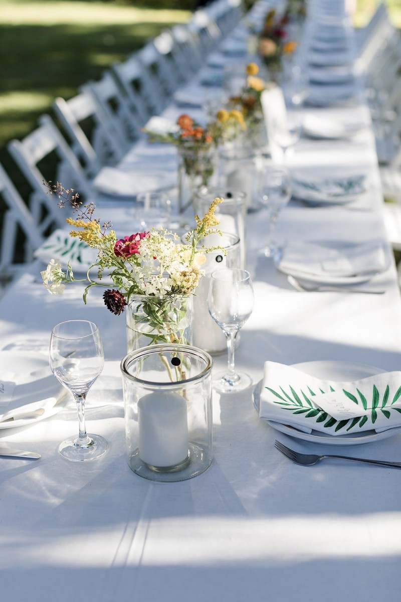 Tischdekoration Hochzeit, Hochzeitsdekoration, Gartenhochzeit, Sommerhochzeit
