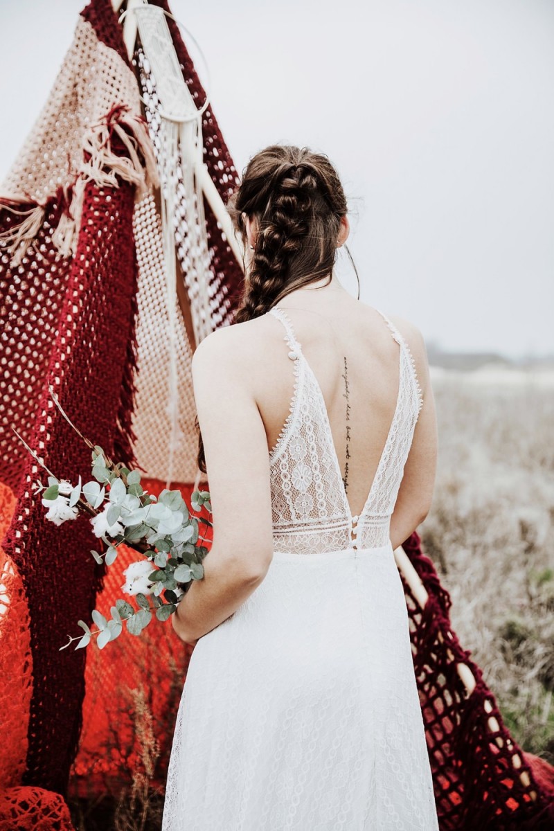 Brautkleid Boho, Brautmode Laura Dometzky