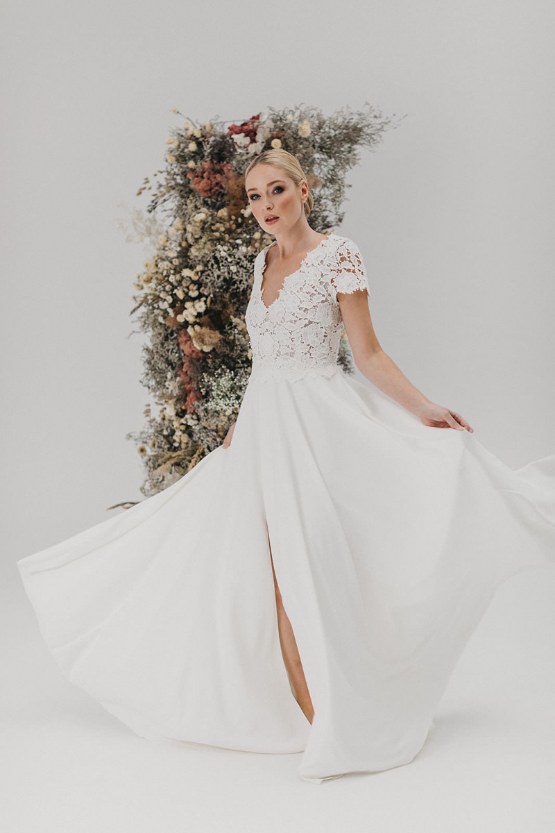 Brautkleid Victoria Rüsche