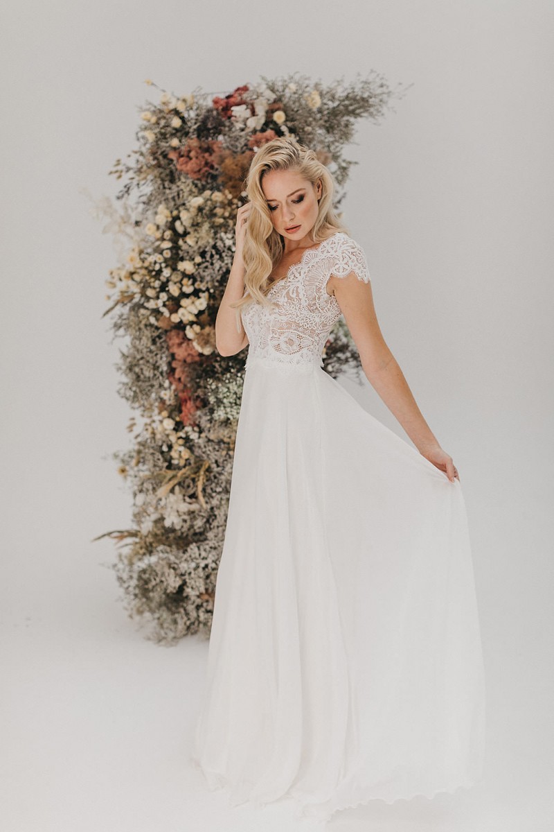 Brautkleid Victoria Rüsche