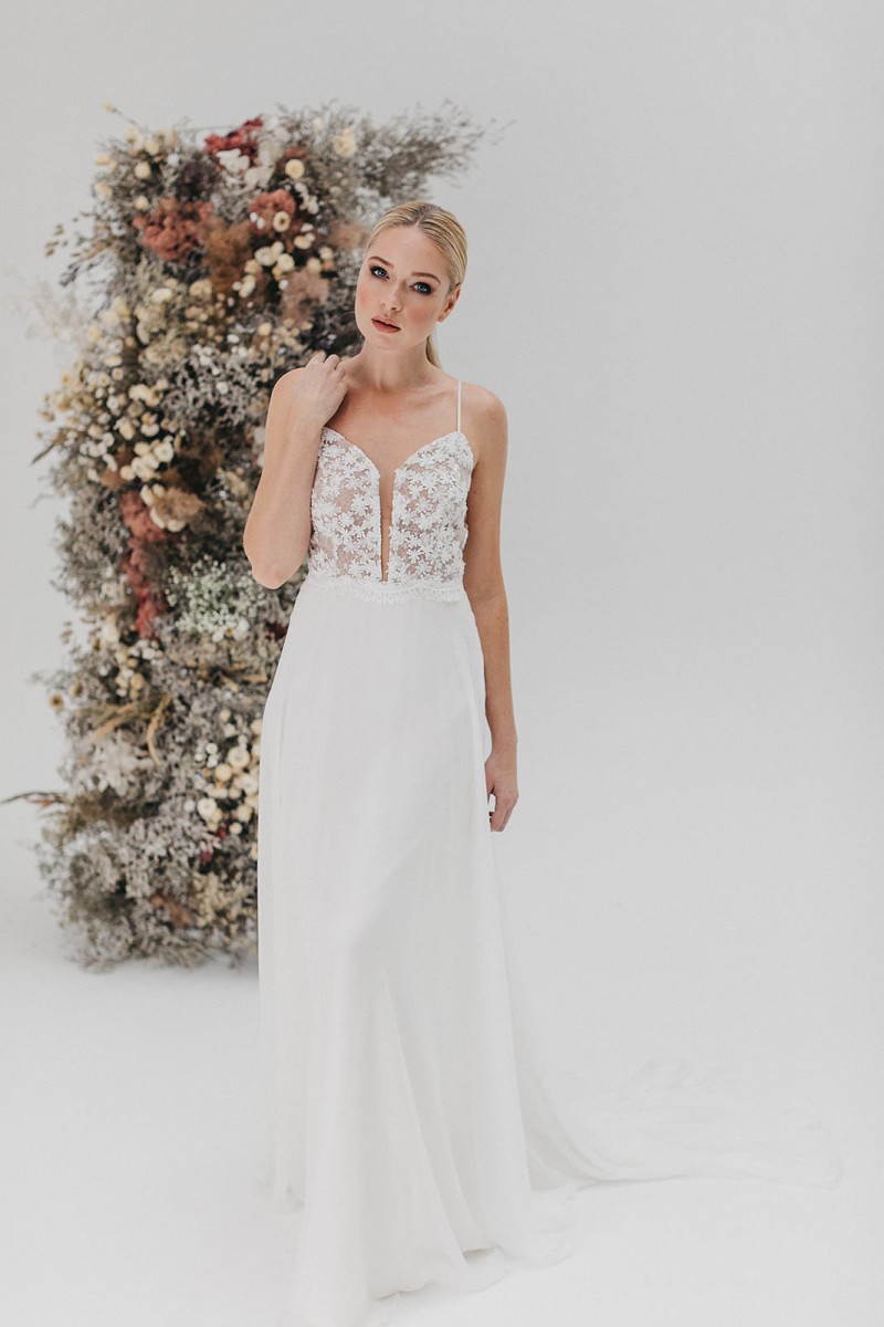 Brautkleid Victoria Rüsche