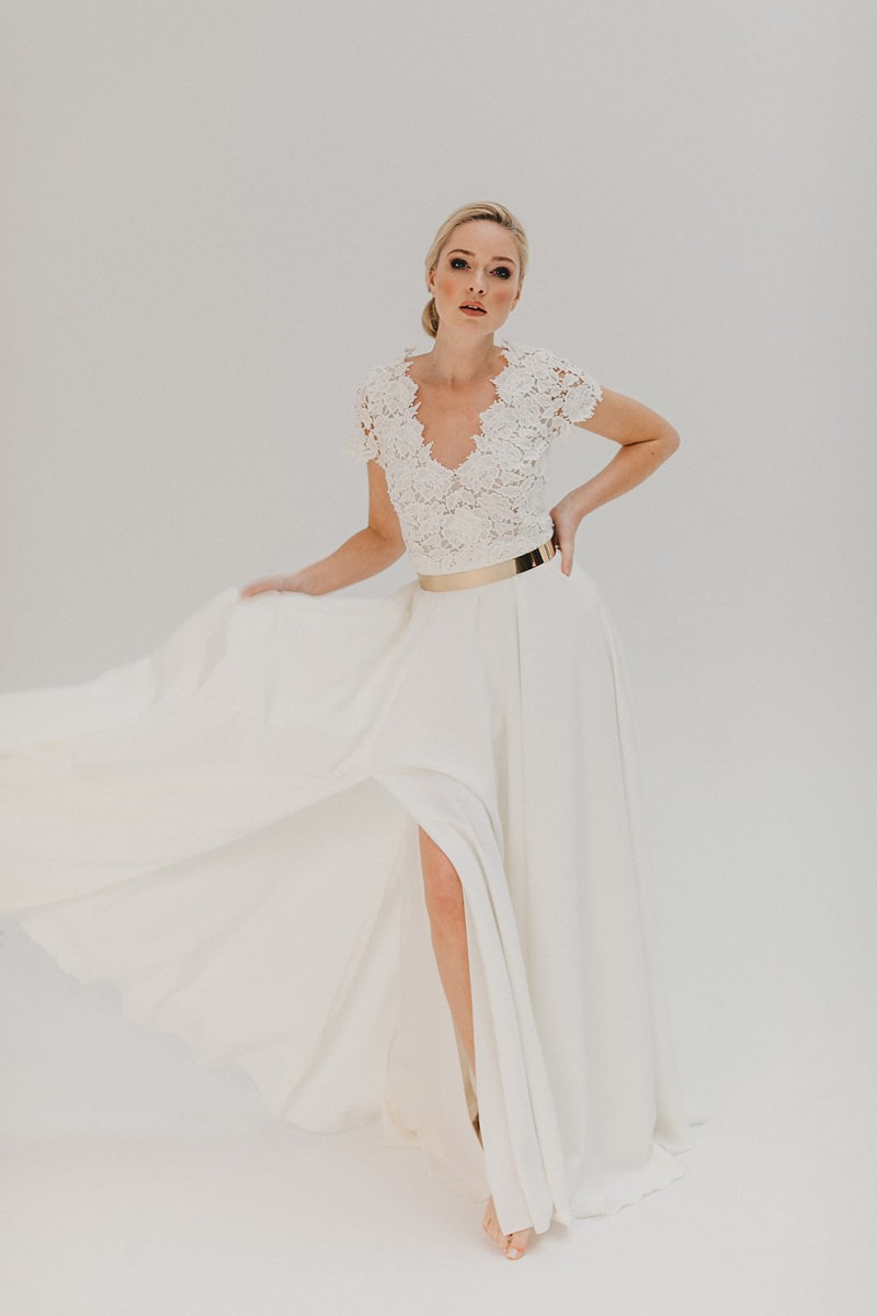 Brautkleid Victoria Rüsche