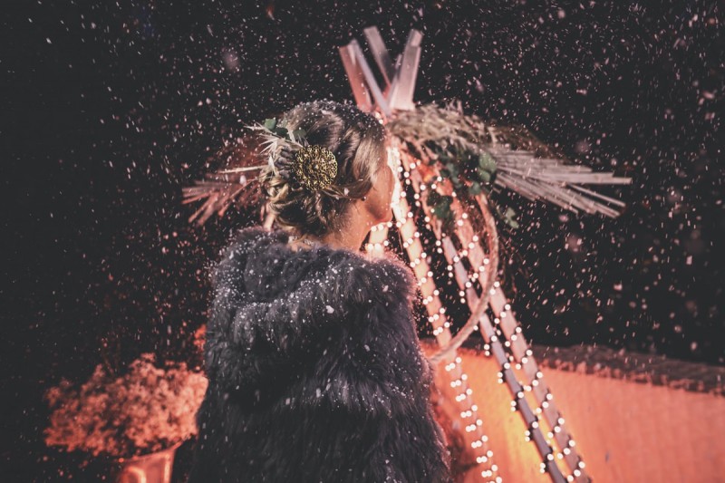 Winterbraut, Brautstyling Winter