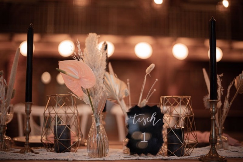 Tischdekoration Hochzeit, Boho Hochzeit, Scheunenhochzeit