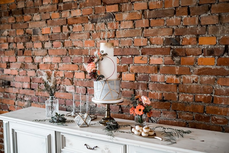 Sweet Table, Boho Hochzeit, Living Coral Hochzeit, Pantone Farbe 2019