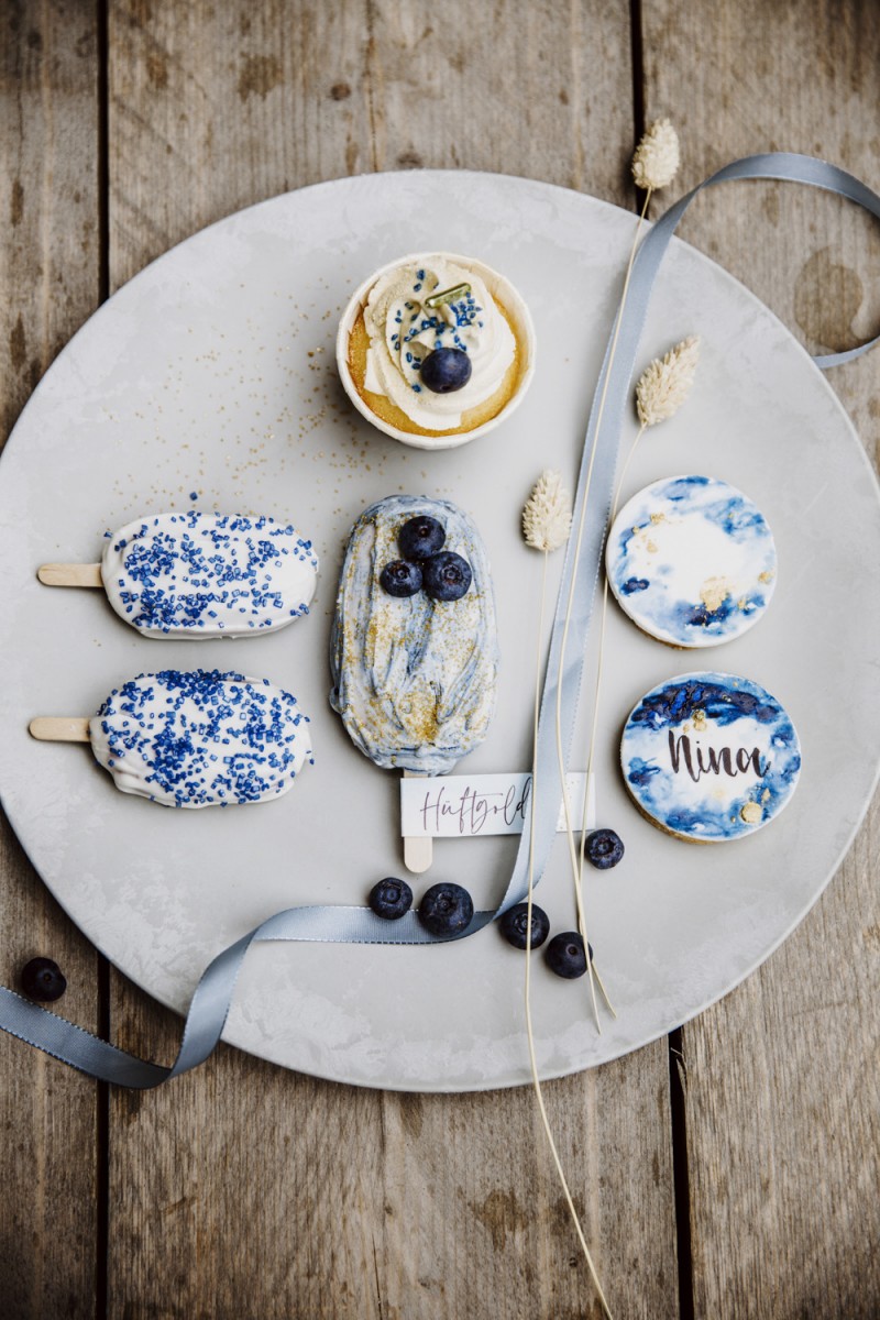 Sweet Table, Boho Hochzeit, Pantone Farbe 2020, Classic Blue, Sweets