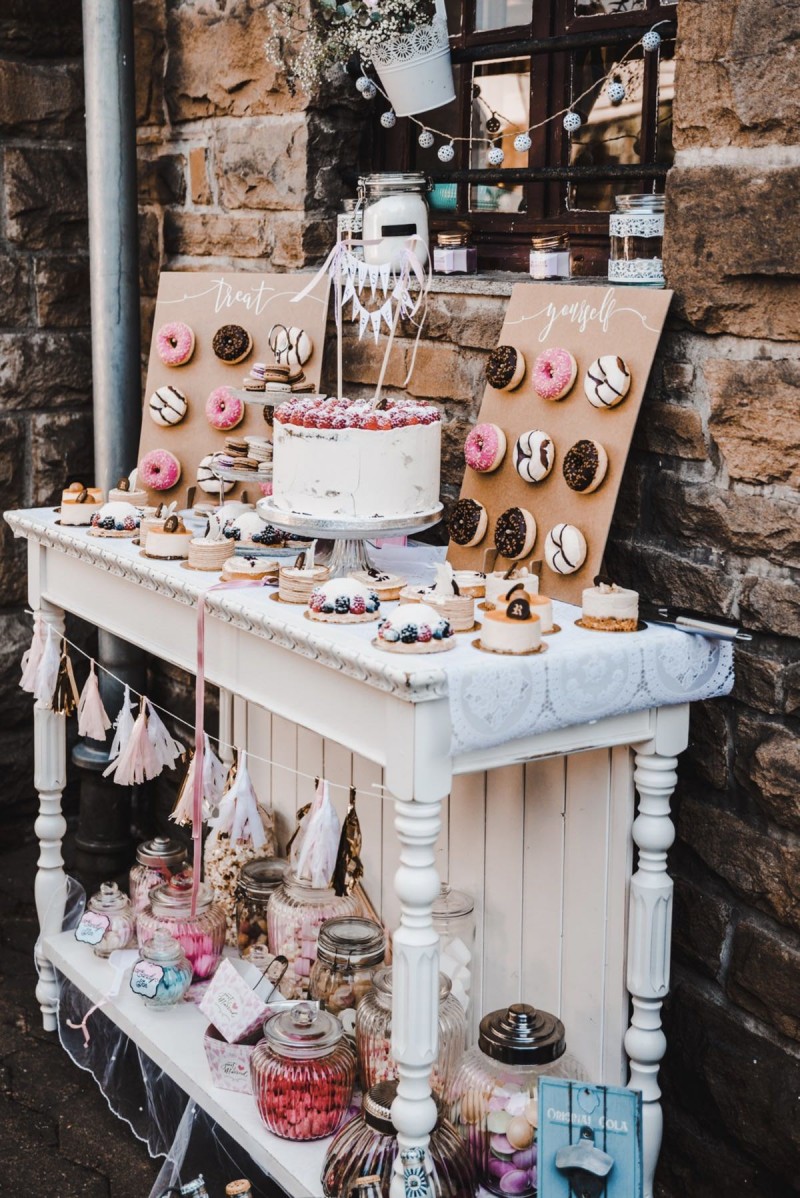 Sweet Table, Candy Bar, Vintage Hochzeit
