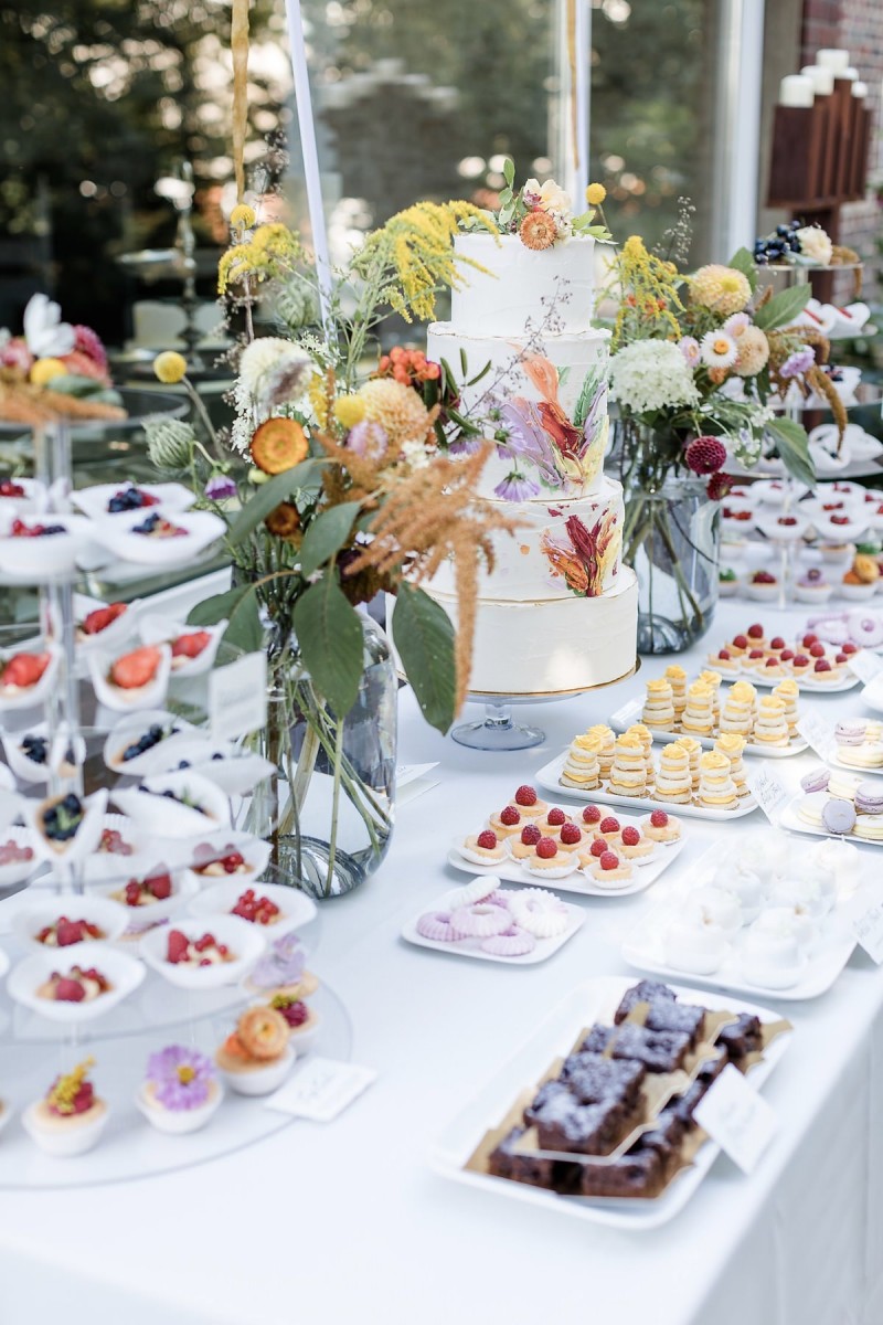 Sweet Table, Sommerhochzeit, Gartenhochzeit