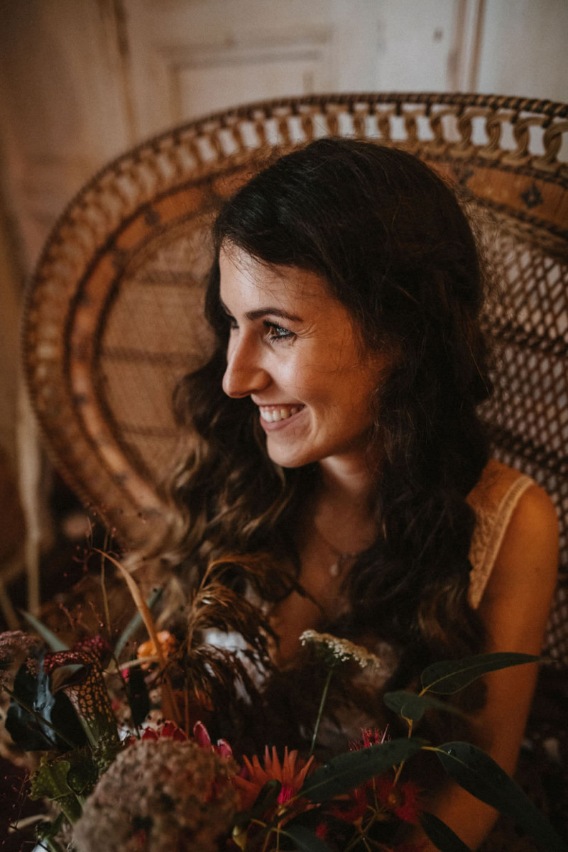 Brautstyling Boho Braut