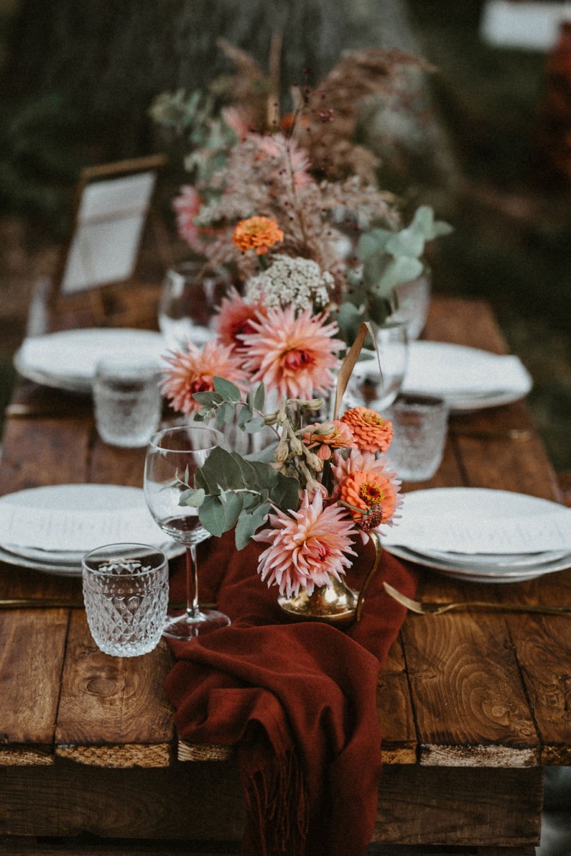 Tischdekoration Hochzeit, Boho Vintage Hochzeit