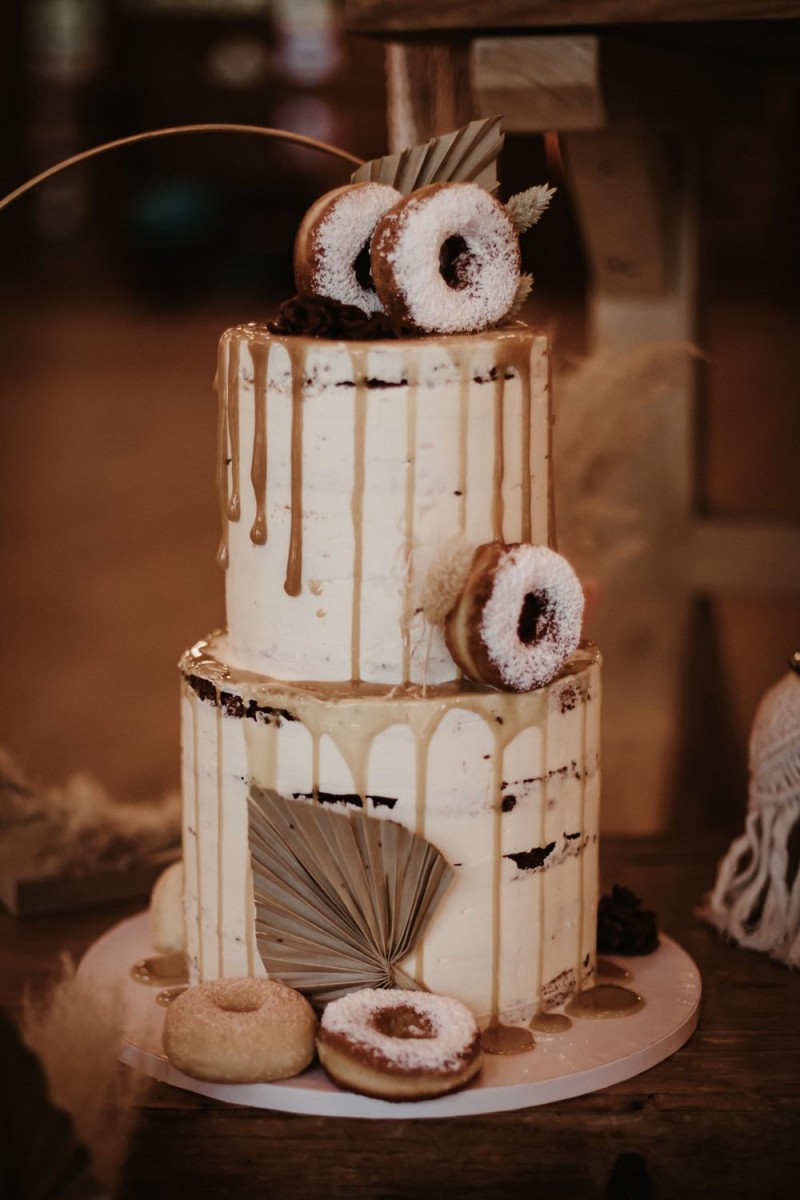 Hochzeitstorte Winterhochzeit, Dripcake, Bohohochzeit