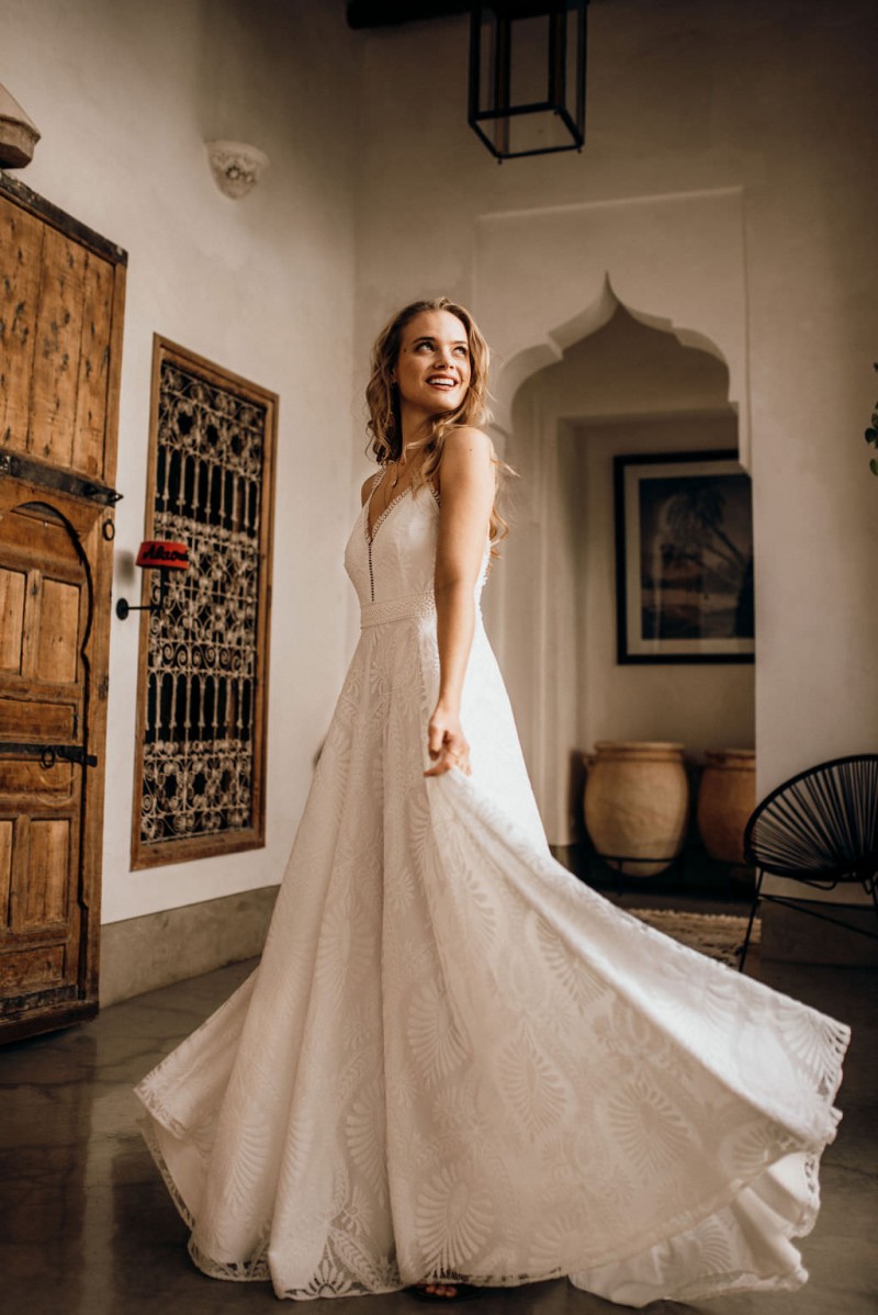 Brautkleid Boho, Labude Brautkleid