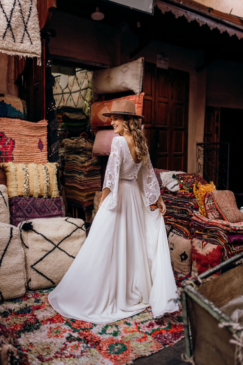 Brautkleid Boho, Labude Brautkleid