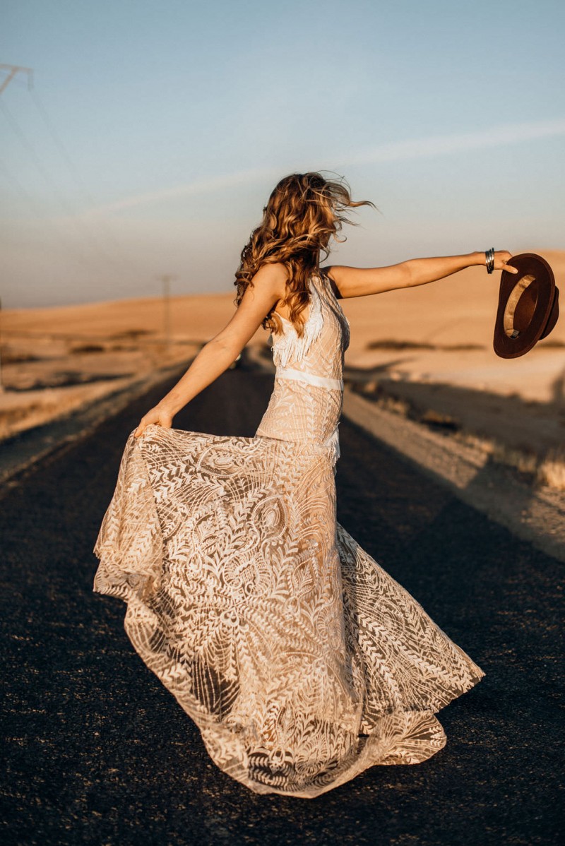 Brautkleid Boho, Labude Brautkleid