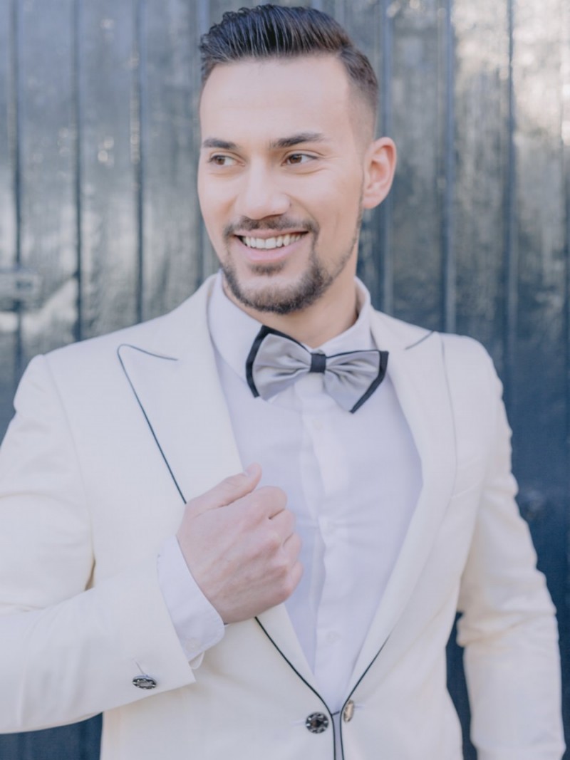 Bräutigam Style, Weißer Hochzeitsanzug