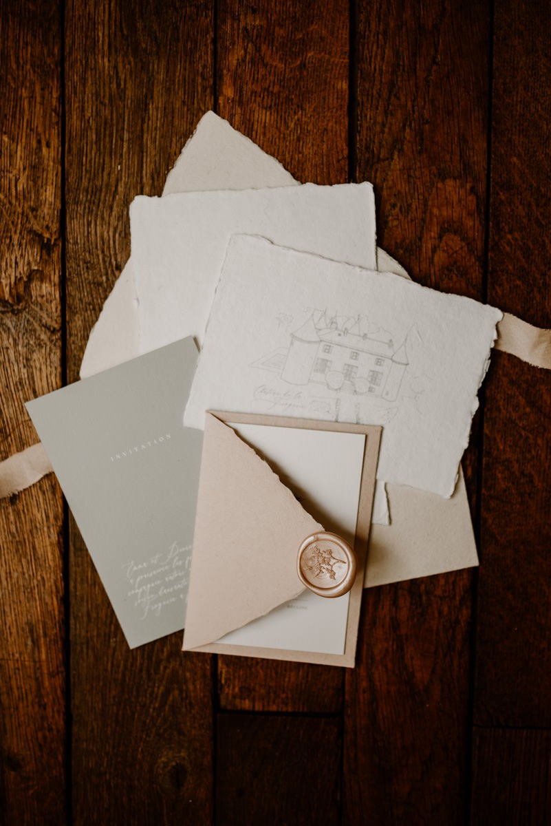 Hochzeitspapeterie, Neutrale Farben Hochzeitspapeterie