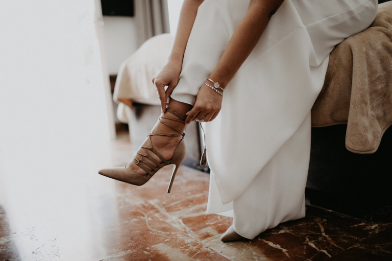 Brautschuhe zum Schnüren