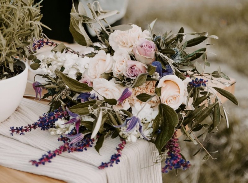 Brautstrauß Mediterran, Lavendel, Sommerhochzeit Brautstrauß