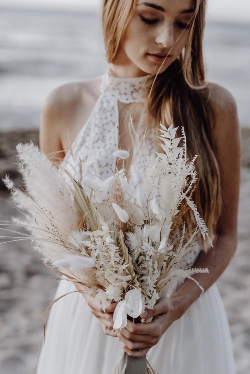 Brautstrauß Boho, Bohobraut, Bohohochzeit Brautstrauß, Pampasgras