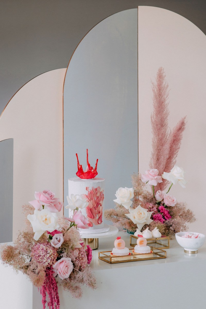 Sweet Table Hochzeit, Pink, Rosa Sweets