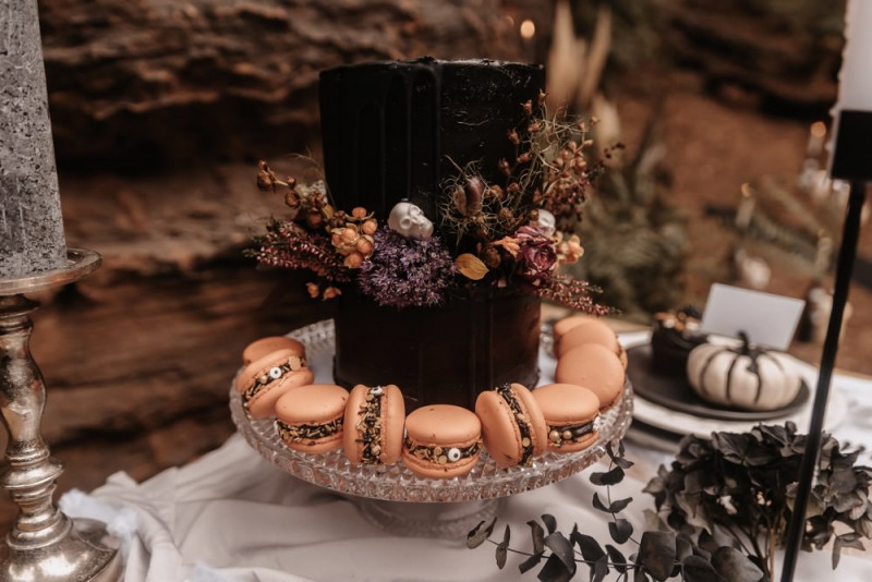 Halloweentorte, Schwarze Torte zu Halloween