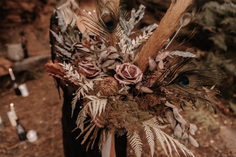 Brautstrauß Boho, Herbst Brautstrauß