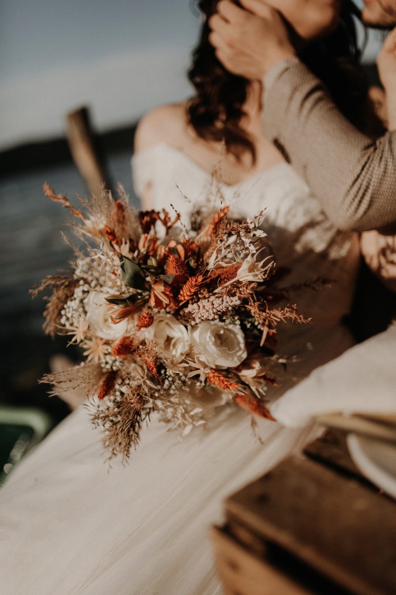 Brautstrauß Boho, Herbst Brautstrauß