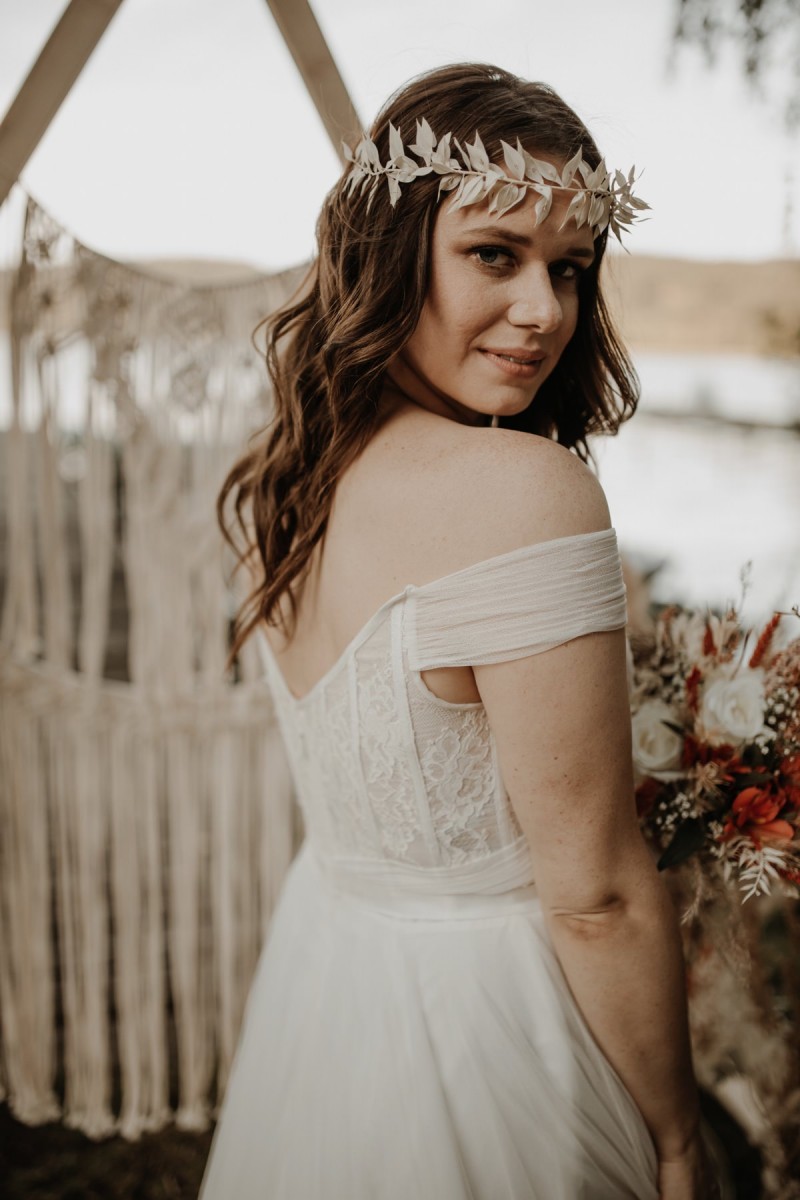 Brautstyling Hochzeit, Boho Braut, Boho Brautstyling, Brautmakeup, Brautfrisur