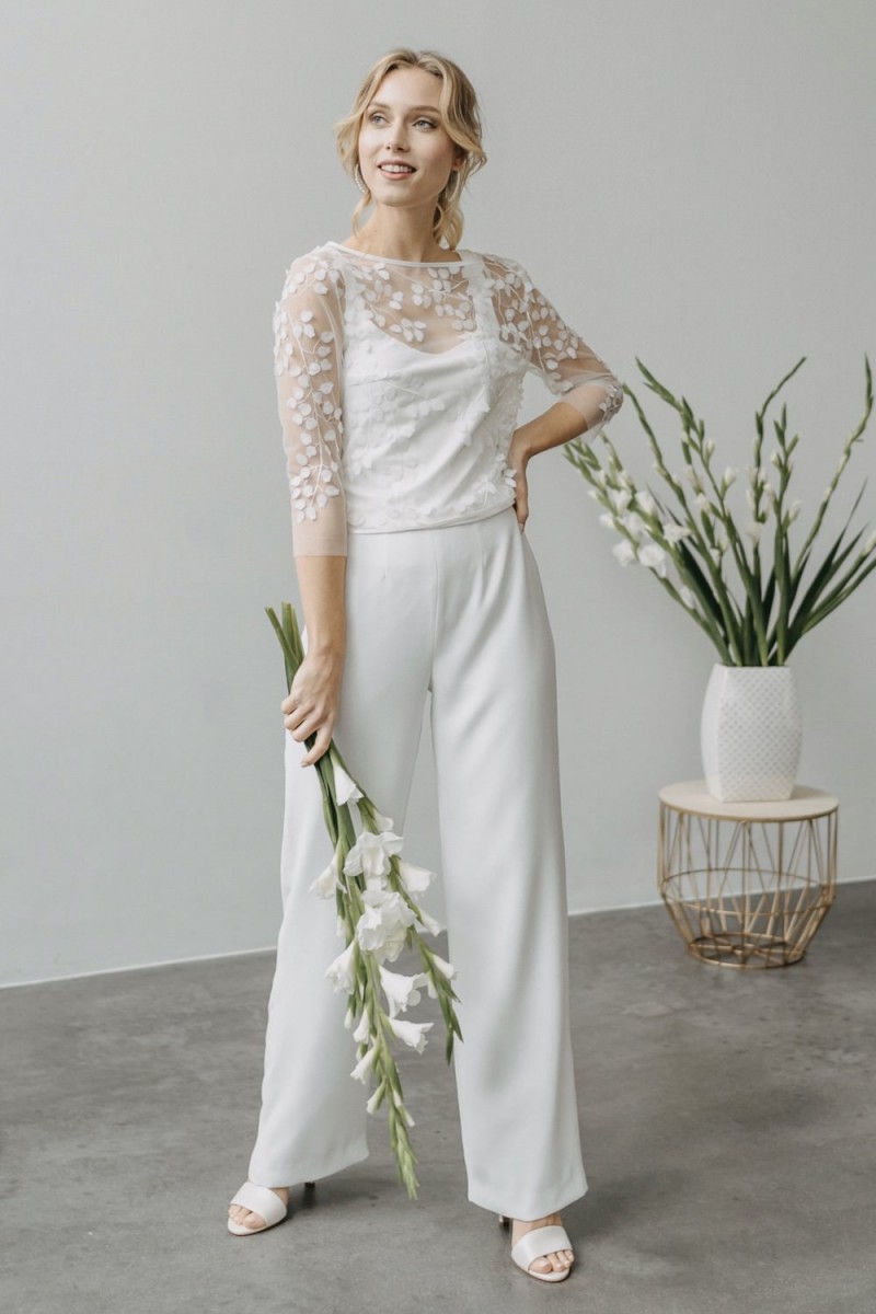 Jumpsuit, Brautoutfit, Brautanzug, Claudia Heller Modedesign