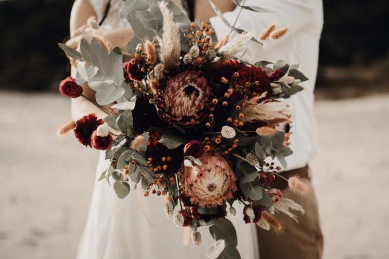 Brautstrauß Boho, Brautstrauß Herbst, Brautstrauß Bunt