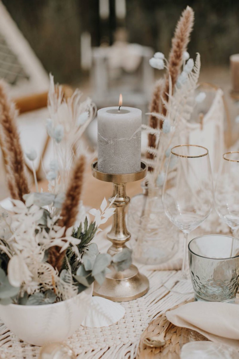 Tischdekoration Hochzeit, Bohohochzeit Tischdekoration, Strandhochzeit Bohohochzeit Tischdekoration