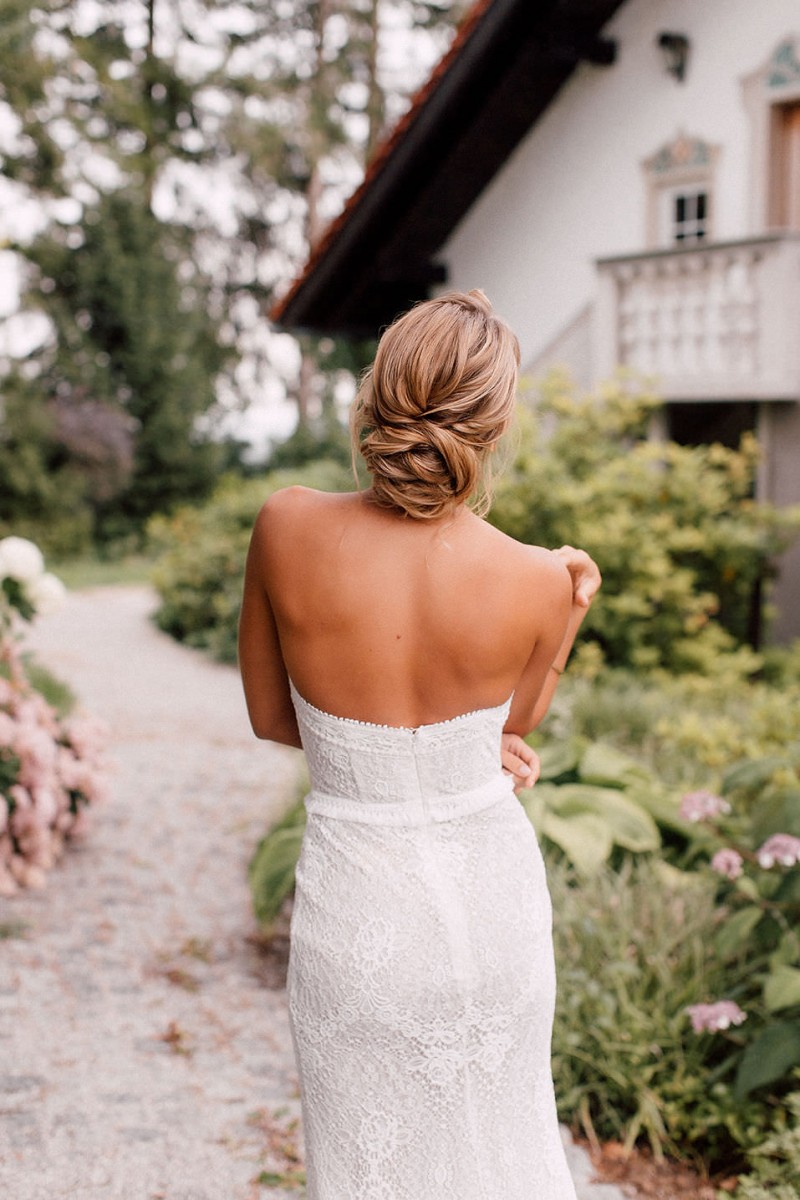 Brautfrisur, Moderne Brautfrisur, Brautstyling, Updo Braut