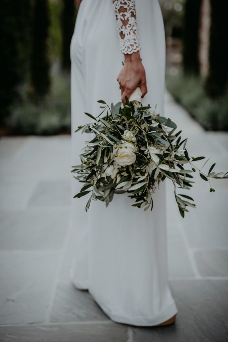 Brautstrauß Eukalyptus, Sommerhochzeit Brautstrauß