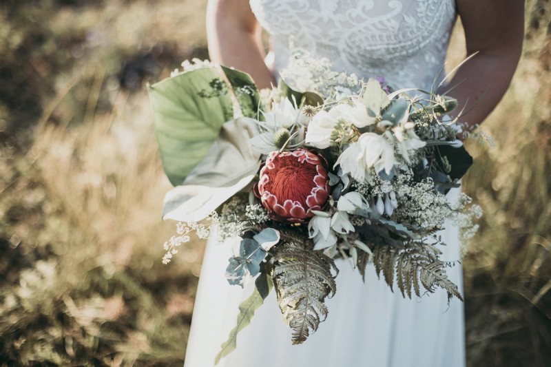 Brautstrauß exotisch, Tropical Wedding, Brautstrauß
