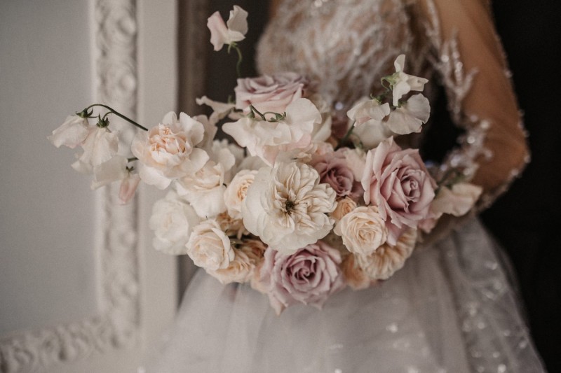 Brautstrauß Blush, Eleganter Brautstrauß