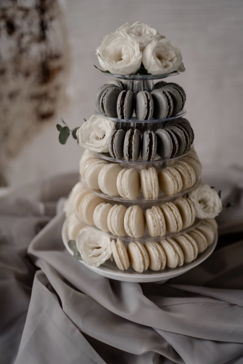 Sweet Table, Candy Bar, Macarons Turm, Macaronstower, Hochzeit Sweet Table