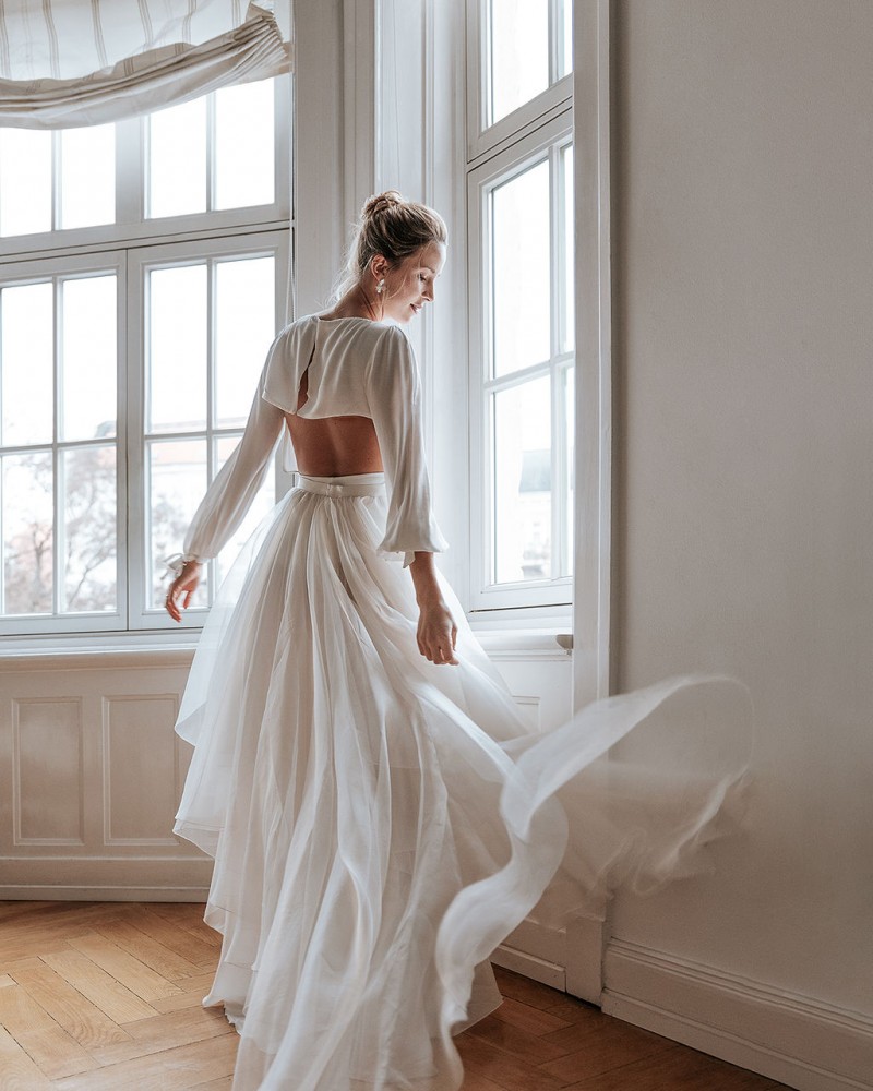 Brautkleid modern, elegant