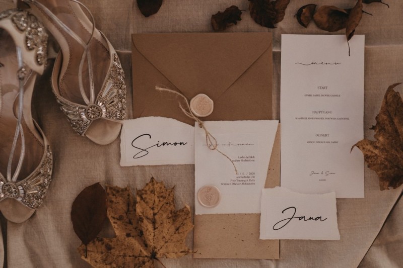 Hochzeitspapeterie Boho, Hochzeitspapeterie Naturtöne