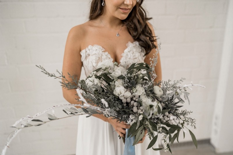Brautstrauß Winterhochzeit, Boho Brautstrauß