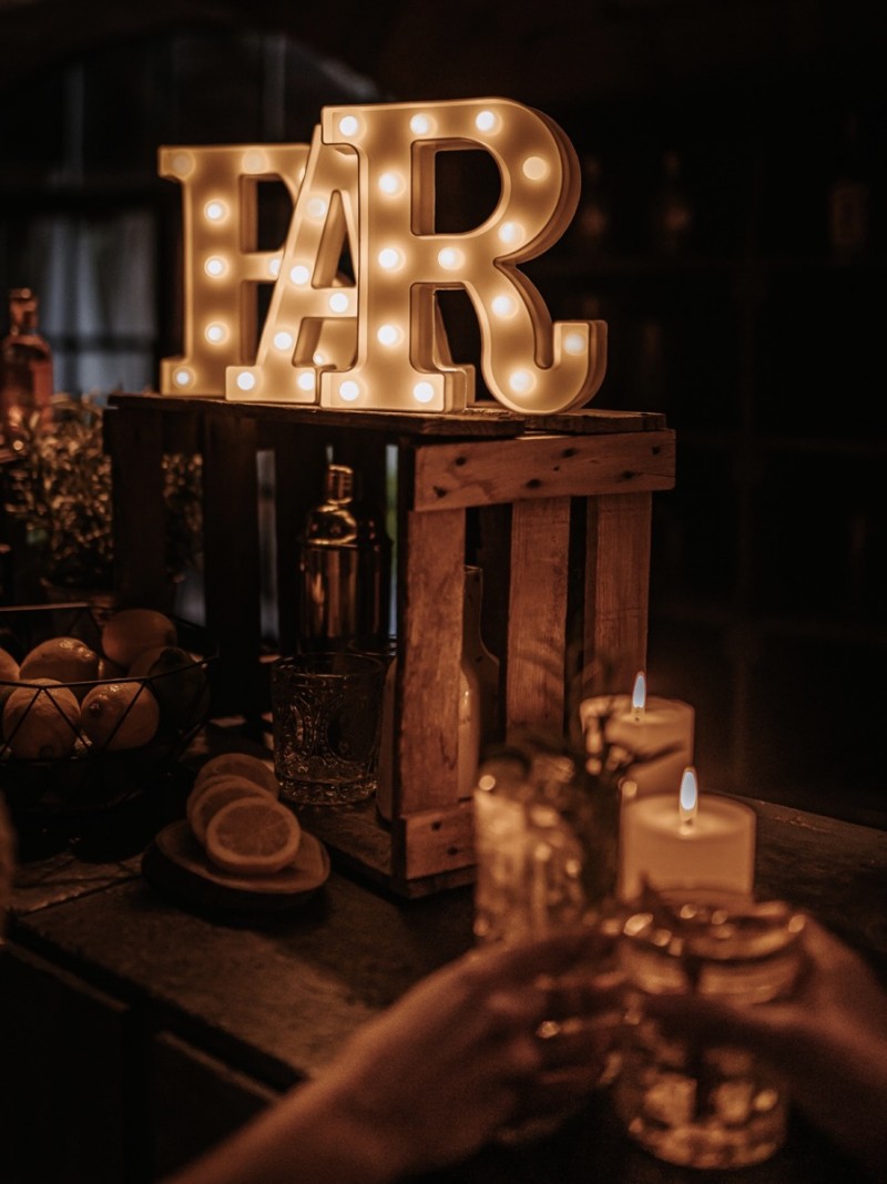 Barschild Hochzeit, Hochzeitsschild Bar, Leuchtbuchstaben Bar, Hochzeitsdekoration