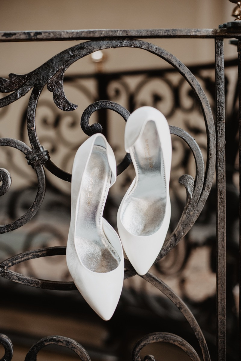 Standesamtliche Hochzeit in Varese Norditalien Brautschuhe Weiß, Hochzeitsschuhe, Brautschuh Spitz