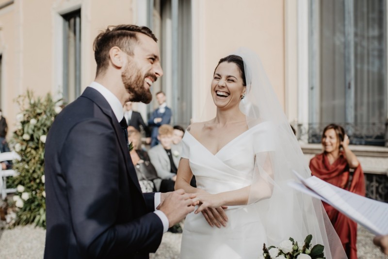 Standesamtliche Hochzeit in Varese Norditalien